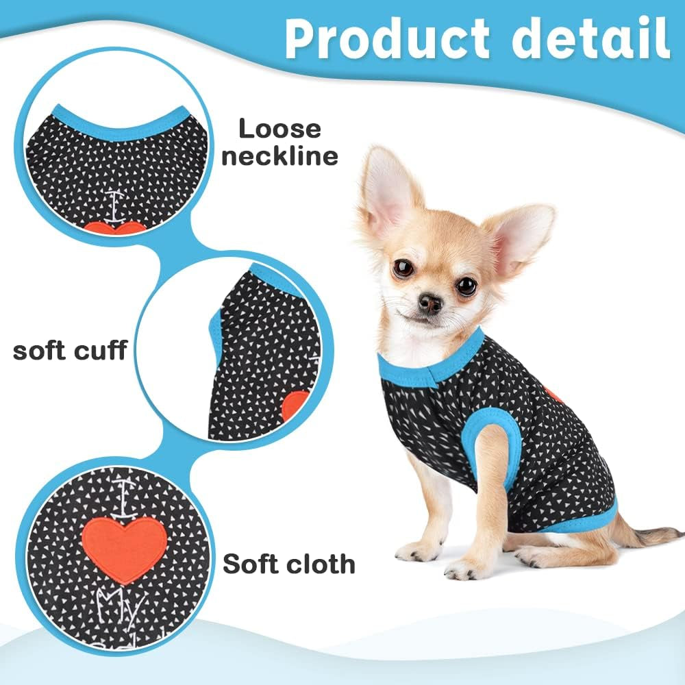 Sebaoyu 2 Pack Dog Shirt for Small Medium Large Dogs-Cooling Dog Hawaiian Shirt-Toy Little Dog Clothes-Puppy Birthday Clothing for Female Male Doggie-Dachshund Teacup Chihuahua Clothes for Dog (L)