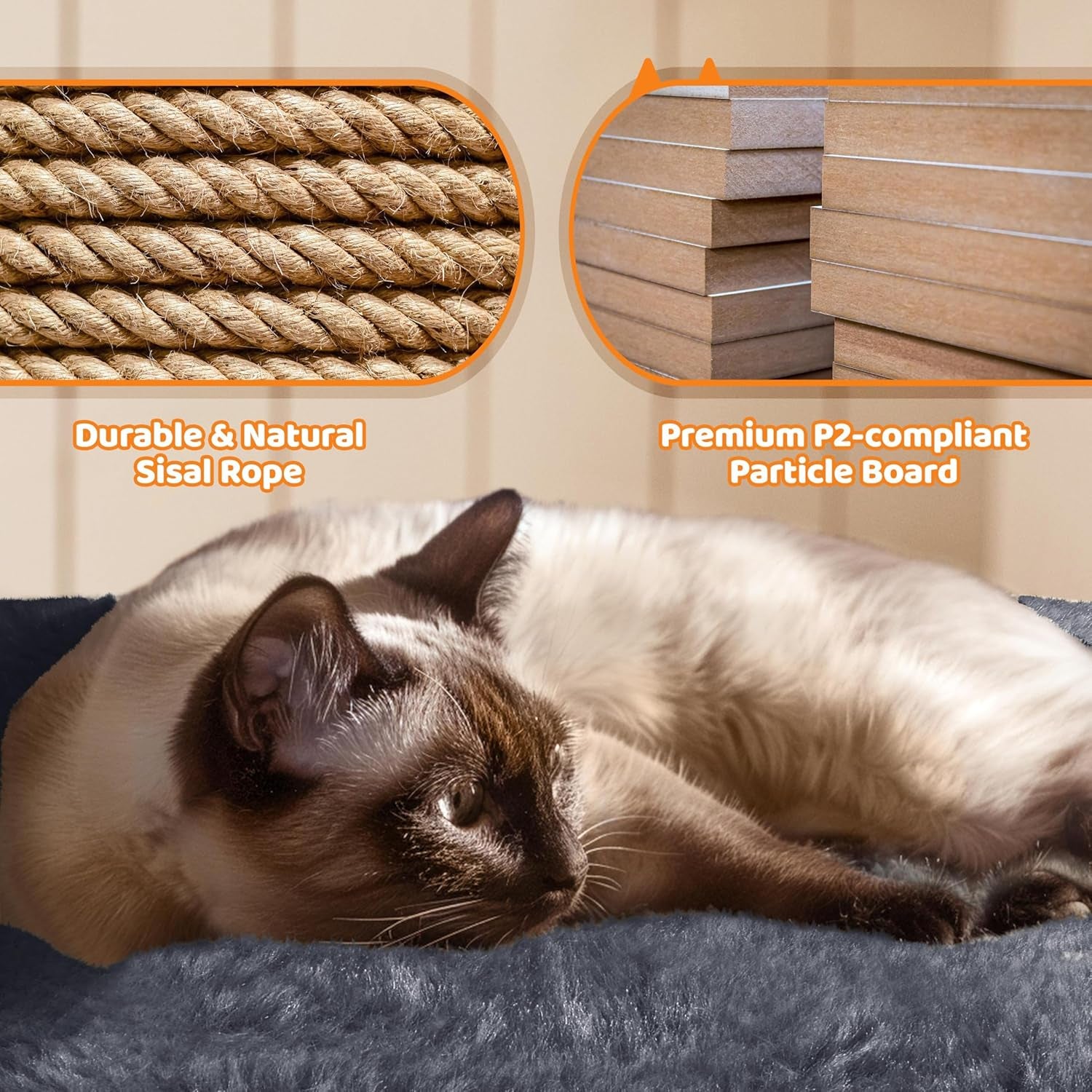 Yaheetech 68.5In Cat Tree Multi-Level Cat Tower with Large Condo＆Cozy Perches Stable Pet Play House W/Sisal-Covered Scratching Posts＆Board for Indoor Cats, Dark Gray