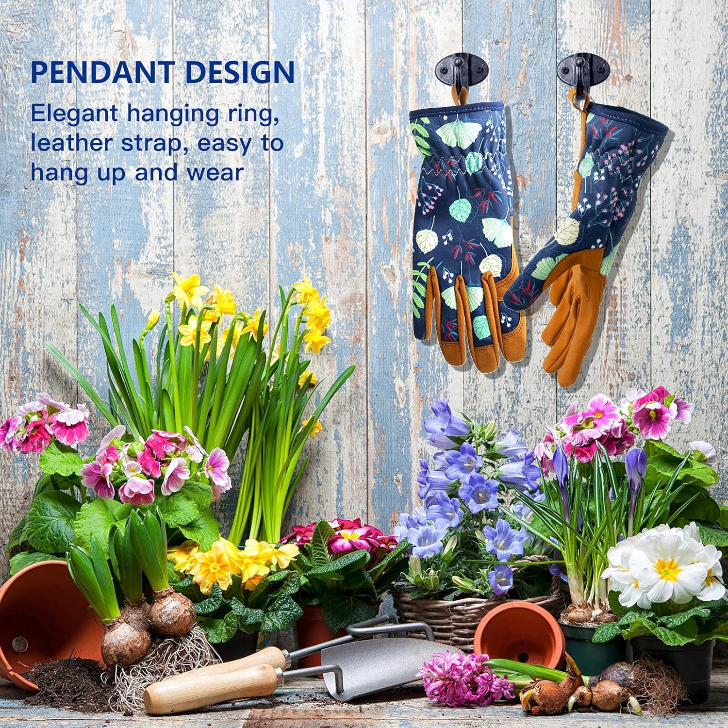 Microfiber Leather Gardening Gloves for Women Breathable Womens Gardening Gloves Great Comfortable and Flexible for Gardening