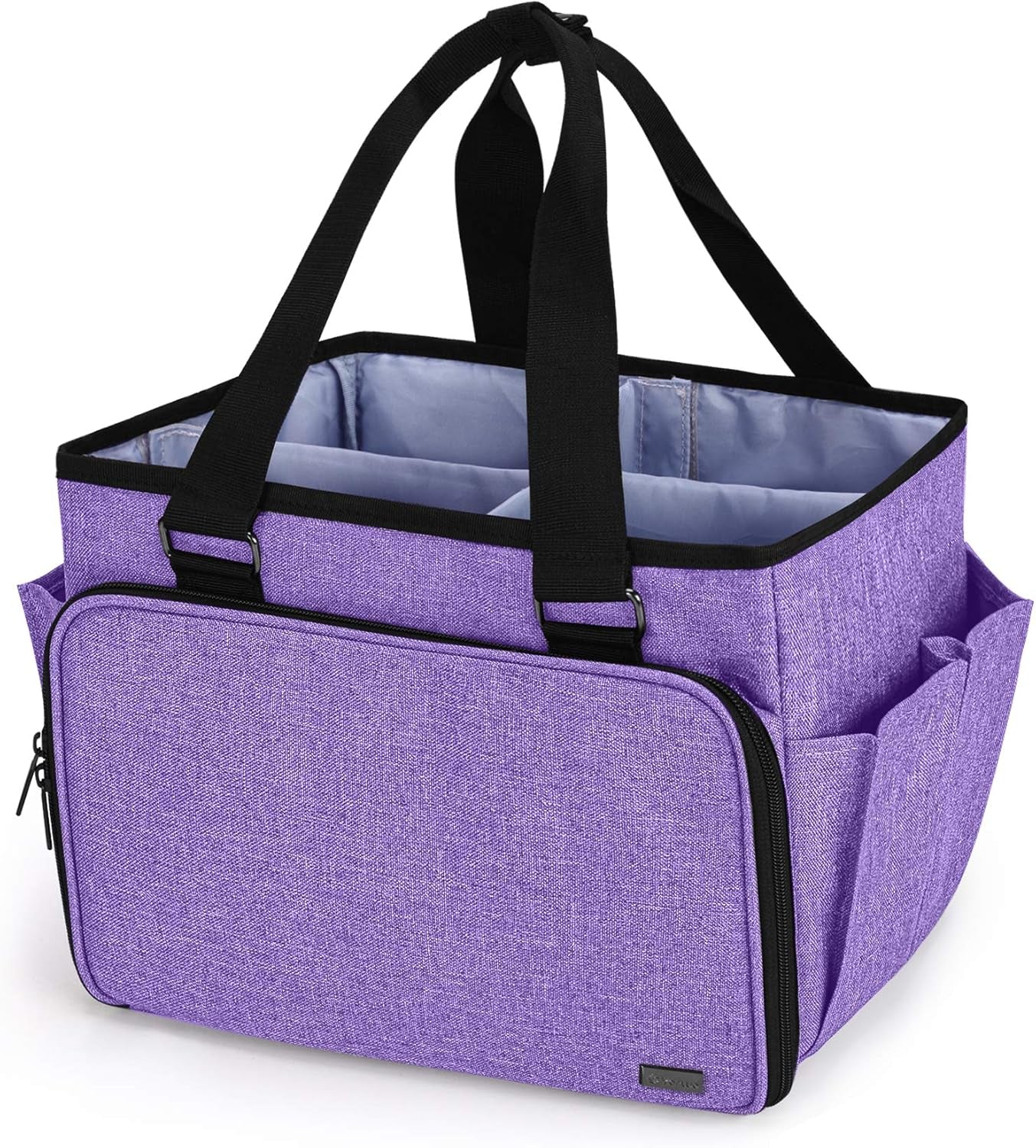 Yarwo Dog Grooming Tote Bag, Cat Grooming Tools Organizer for Pets Grooming Kit and Supplies, Purple