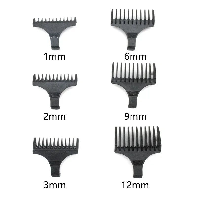 For T9 1/2/3/6/9/12 Mm Professional Hair Trimmer Limit Comb Universal Guards Hairdresser Hair Cutting Guide Barber Accesories