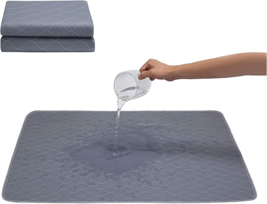 Jdpet Washable Dog Pee Pads+Free Grooming Gloves - Reusable Whelping Pads,Waterproof Dog Mat Non-Slip Puppy Potty Training Pads for Dogs, Cats, Bunny…