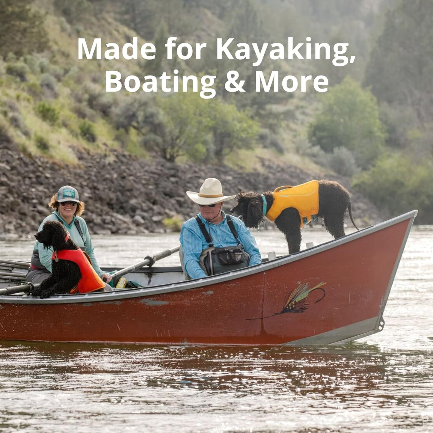 Ruffwear, Float Coat Dog Life Jacket, Premium Buoyancy Swim Vest with Lift Handle, Secure Fit & Reflective Trim, Adjustable Flotation for Swimming, Boating, & Outdoor Adventures, Blue Dusk, X-Small