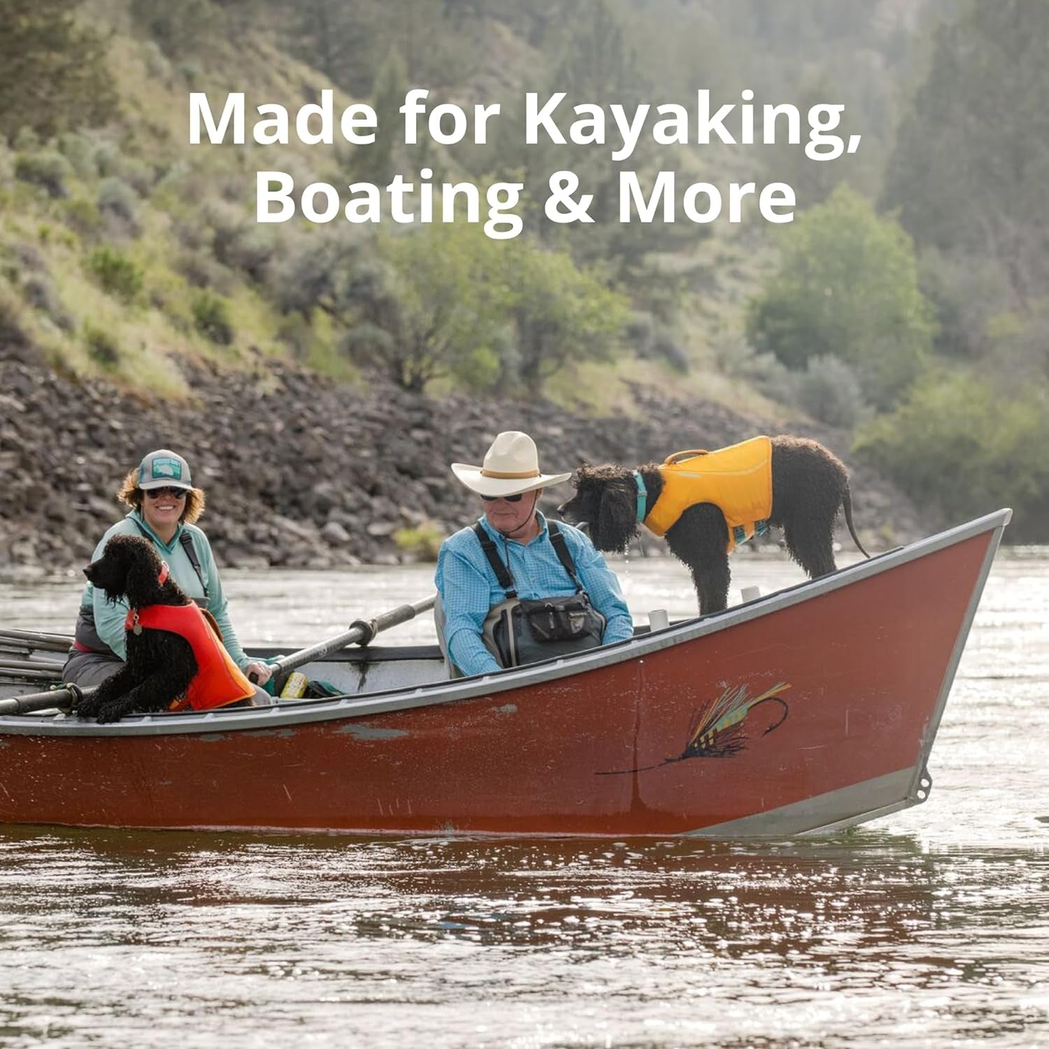 Ruffwear, Float Coat Dog Life Jacket, Premium Buoyancy Swim Vest with Lift Handle, Secure Fit & Reflective Trim, Adjustable Flotation for Swimming, Boating, & Outdoor Adventures, Blue Dusk, X-Small