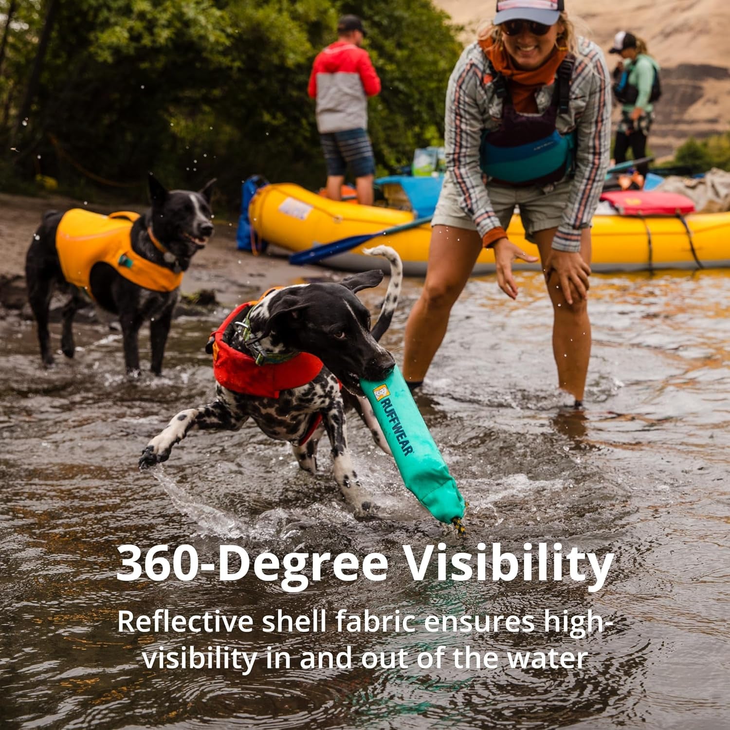 Ruffwear, Float Coat Dog Life Jacket, Premium Buoyancy Swim Vest with Lift Handle, Secure Fit & Reflective Trim, Adjustable Flotation for Swimming, Boating, & Outdoor Adventures, Blue Dusk, X-Small