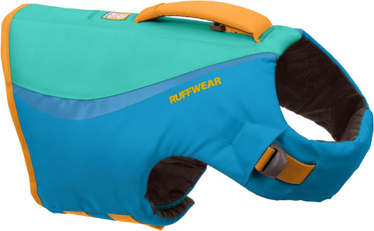 Ruffwear, Float Coat Dog Life Jacket, Premium Buoyancy Swim Vest with Lift Handle, Secure Fit & Reflective Trim, Adjustable Flotation for Swimming, Boating, & Outdoor Adventures, Blue Dusk, X-Small